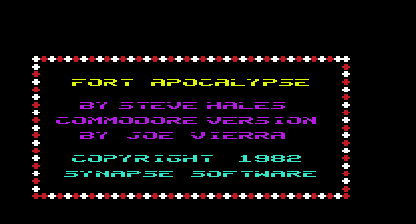 Fort Apocalypse Title Screen
